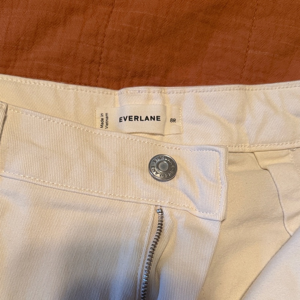 Everlane Cream Flare & Wide Leg Jeans